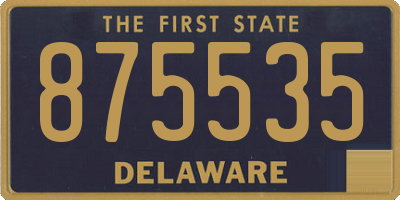 DE license plate 875535