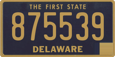 DE license plate 875539