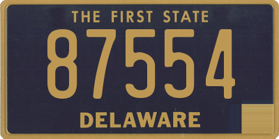 DE license plate 87554