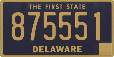 DE license plate 875551
