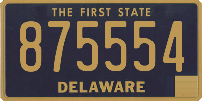 DE license plate 875554