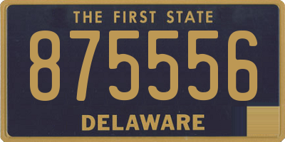 DE license plate 875556