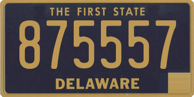 DE license plate 875557