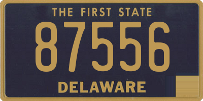 DE license plate 87556