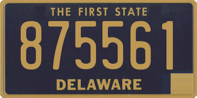 DE license plate 875561