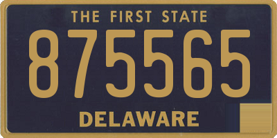 DE license plate 875565