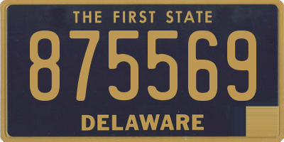 DE license plate 875569