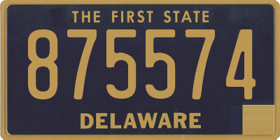 DE license plate 875574
