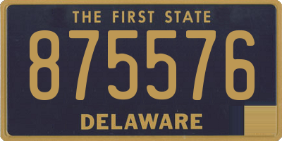 DE license plate 875576
