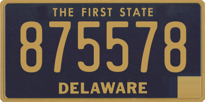 DE license plate 875578