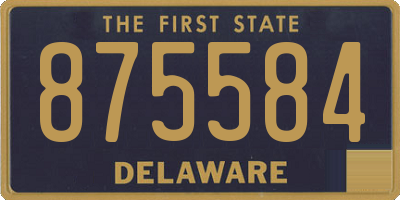 DE license plate 875584