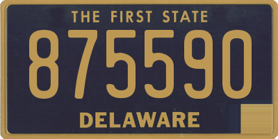 DE license plate 875590