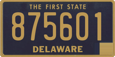 DE license plate 875601