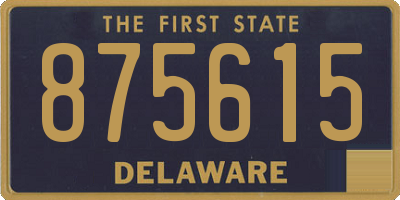 DE license plate 875615