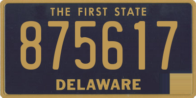DE license plate 875617