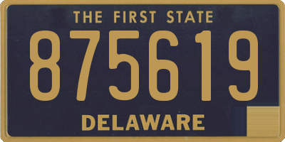 DE license plate 875619
