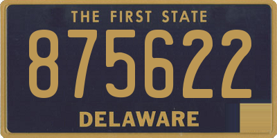 DE license plate 875622