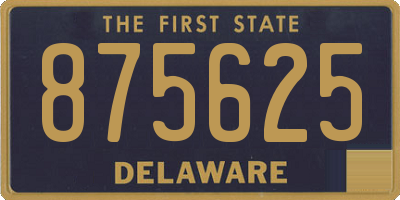DE license plate 875625