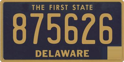 DE license plate 875626