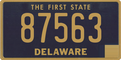 DE license plate 87563