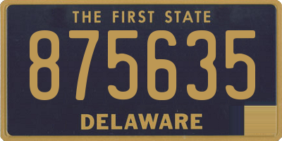DE license plate 875635