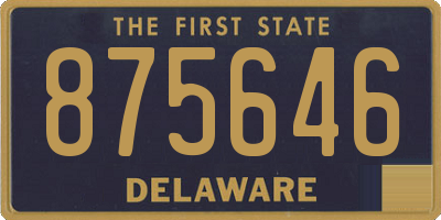 DE license plate 875646