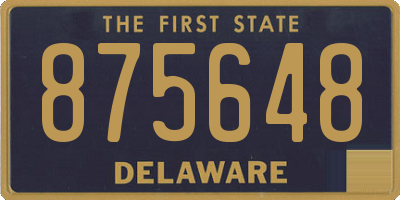 DE license plate 875648