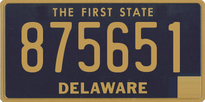 DE license plate 875651