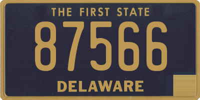DE license plate 87566