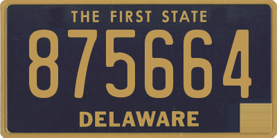 DE license plate 875664