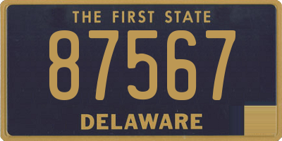DE license plate 87567