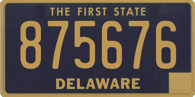 DE license plate 875676