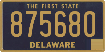 DE license plate 875680