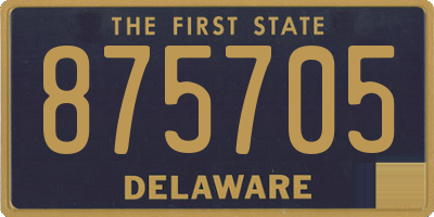 DE license plate 875705
