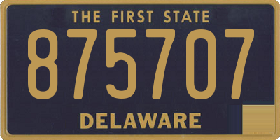 DE license plate 875707