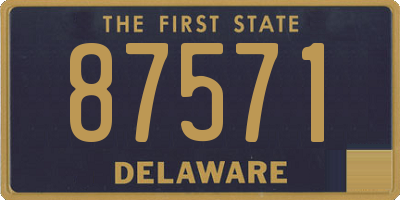 DE license plate 87571