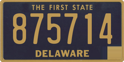 DE license plate 875714