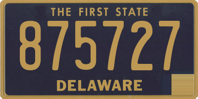 DE license plate 875727