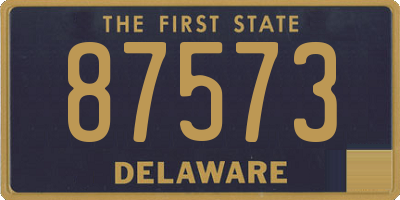 DE license plate 87573