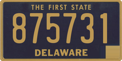 DE license plate 875731