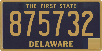 DE license plate 875732