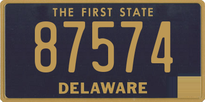 DE license plate 87574