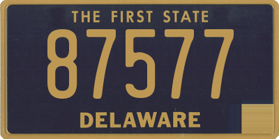 DE license plate 87577