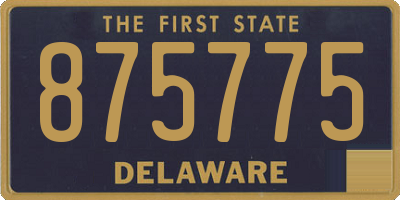 DE license plate 875775