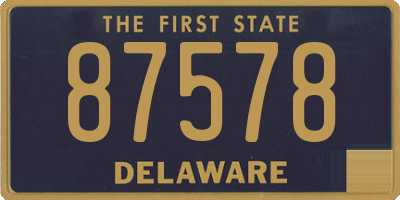 DE license plate 87578