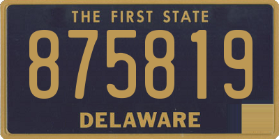 DE license plate 875819