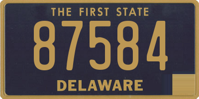 DE license plate 87584