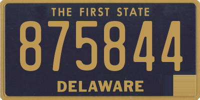 DE license plate 875844