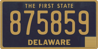 DE license plate 875859