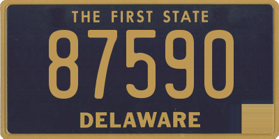 DE license plate 87590